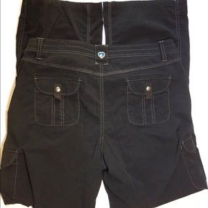 KUHL SPLASH PANTS ROLLED UP CAPRI BLACK SIZE 10